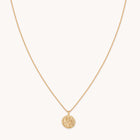 Libra Zodiac Pendant Necklace in Gold