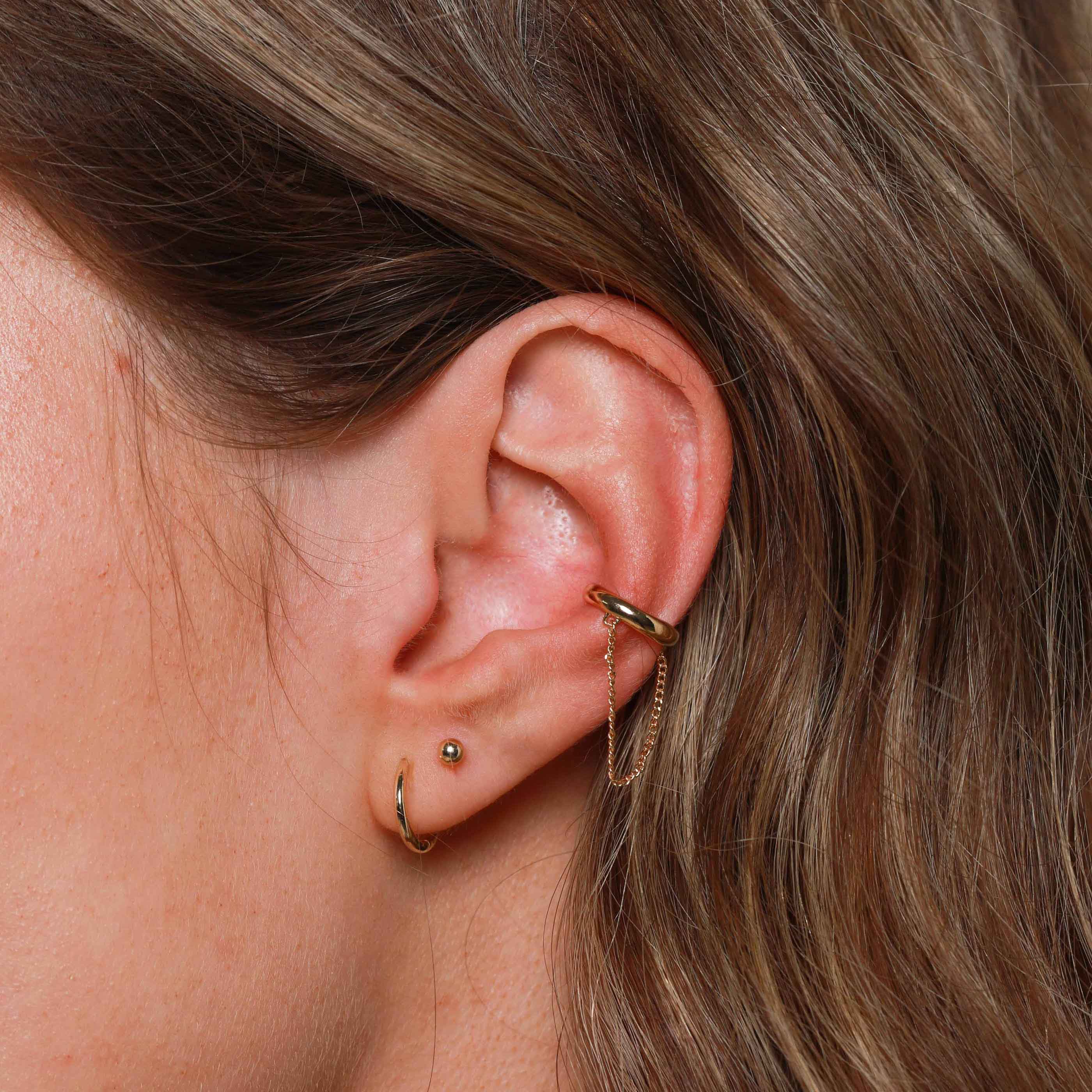 Simple Hoops in Solid Gold