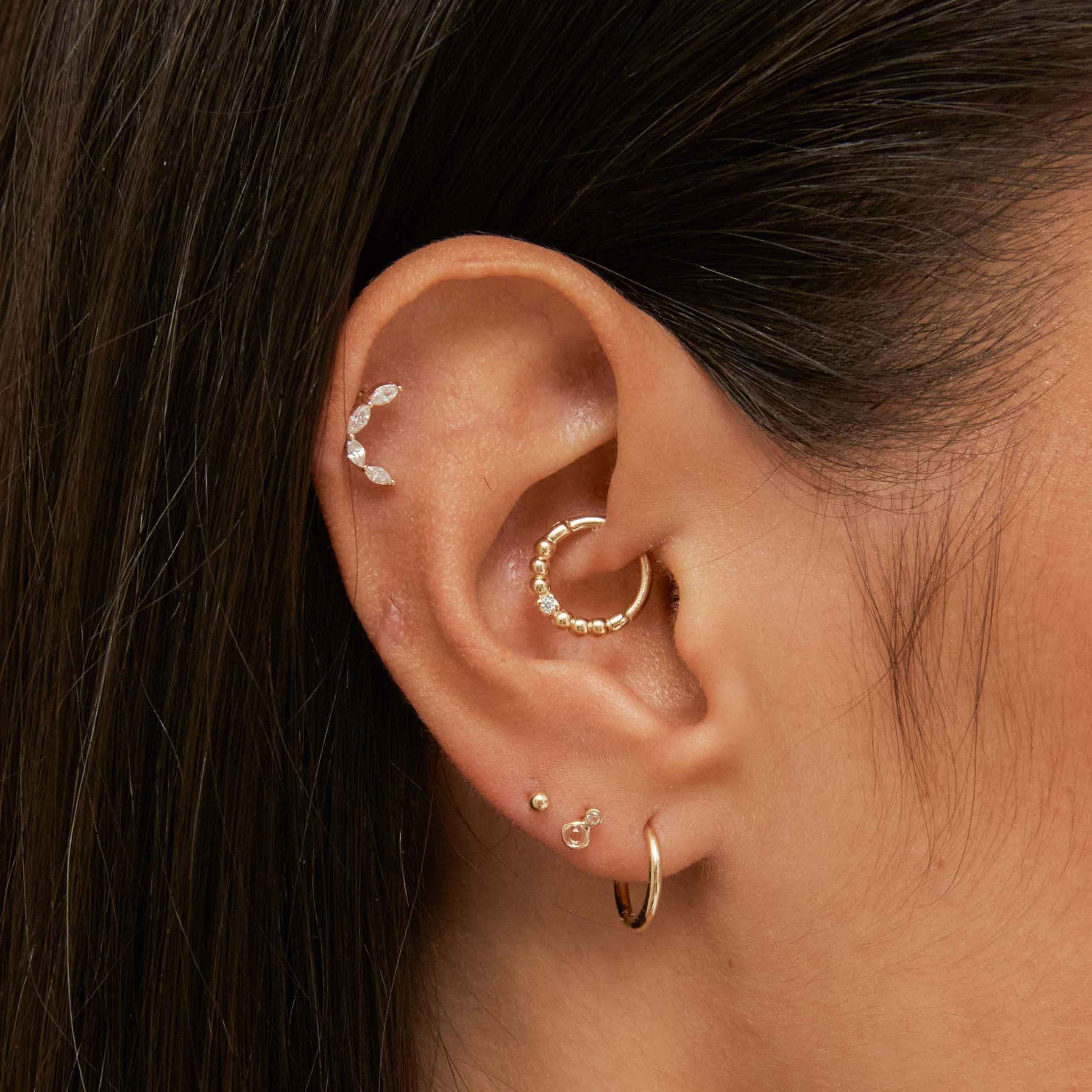 Simple Hoops in Solid Gold