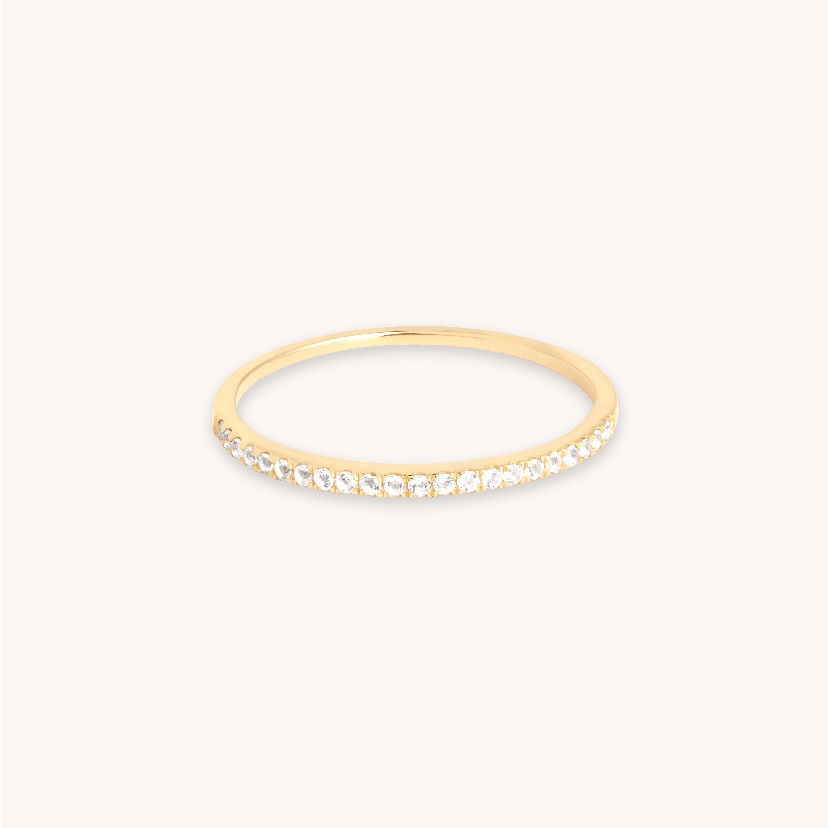 Topaz Eternity Ring in Solid Gold with 14CT solid gold label