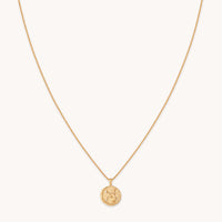 Virgo Zodiac Pendant Necklace in Gold