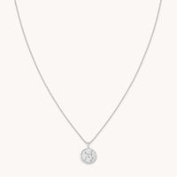 Virgo Zodiac Pendant Necklace in Silver