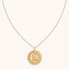 Virgo Bold Zodiac Pendant Necklace in Gold