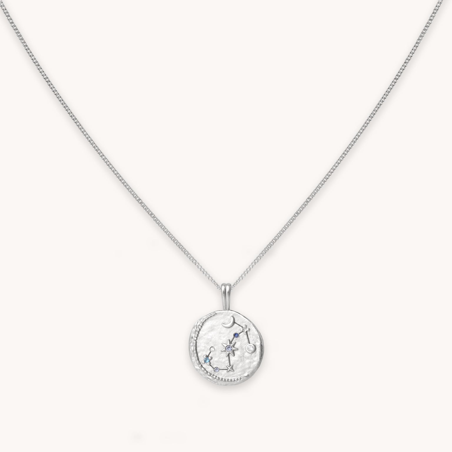 Scorpio Zodiac Pendant Necklace in Silver