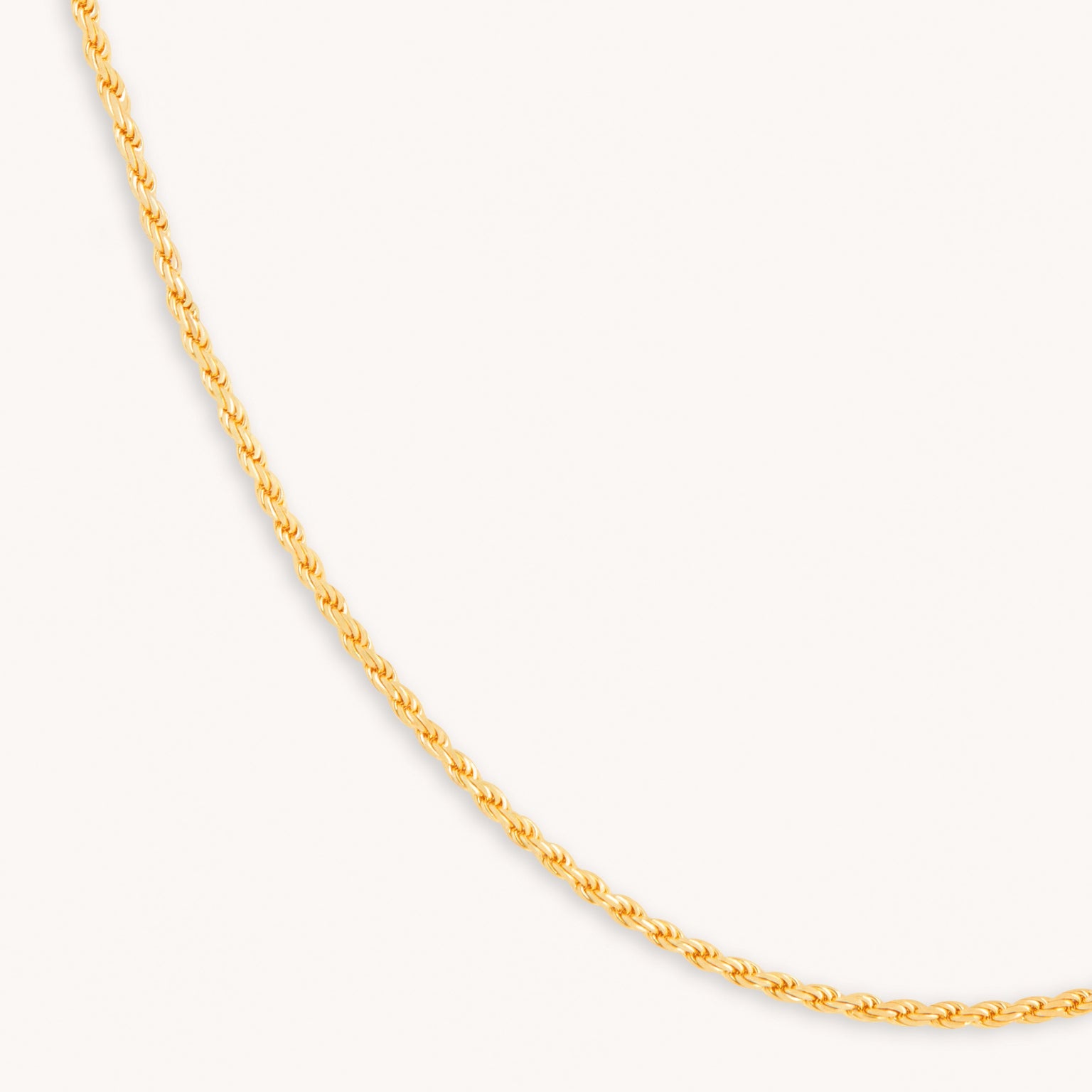 Rope Chain Necklace in Gold