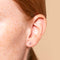 February Amethyst Birthstone Earrings in Solid White Gold