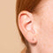 August Birthstone Earrings in Solid Gold