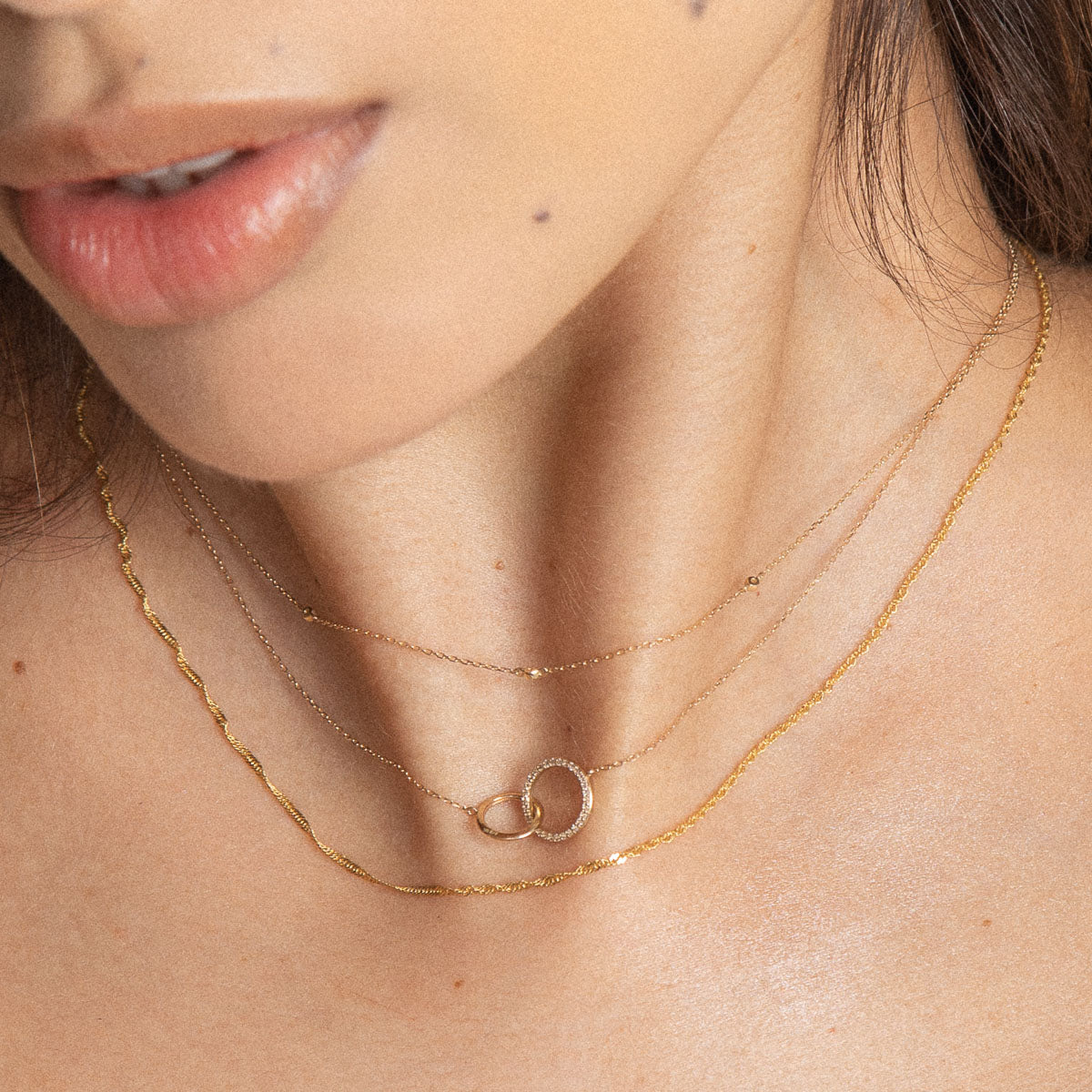 Charm Compatible Necklaces & Bracelets - Astrid Chain Necklace in Solid Gold - - Astrid &amp; Miyu
