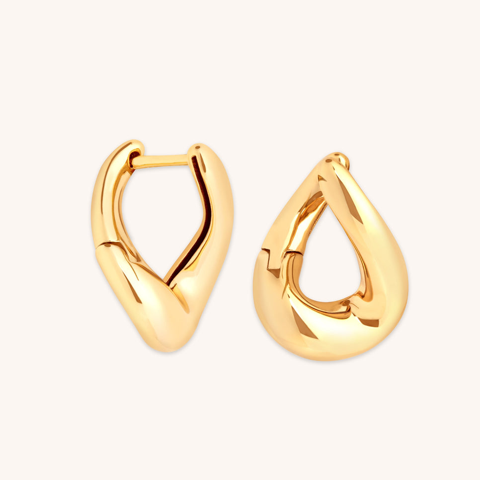 Molten Hoops in Gold