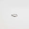 Wave Ring in Silver flat lay