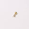 Triangle Piercing Stud 6mm in Solid Gold flat lay