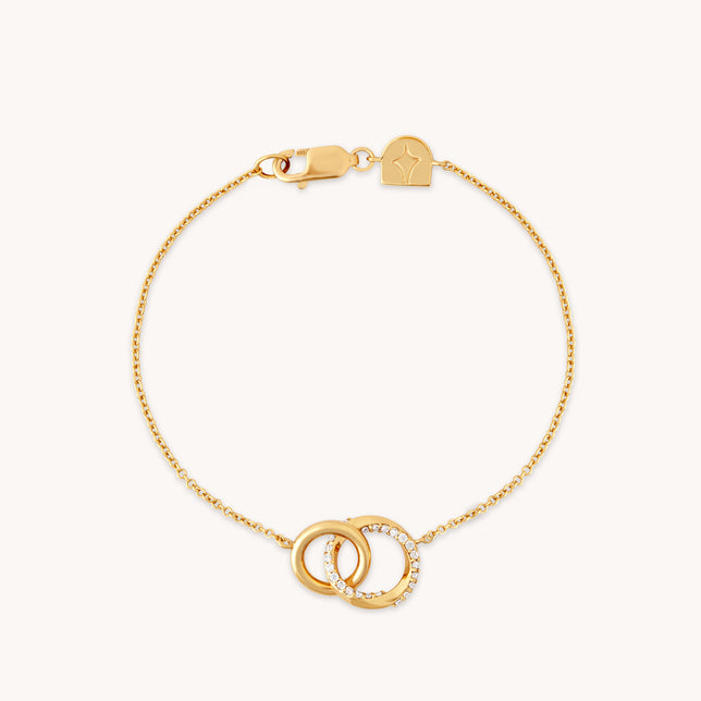 Orbit Crystal Bracelet in Gold