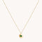 May Birthstone Necklace in Solid Gold