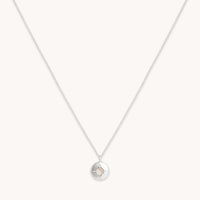 Birthstone Jewellery - October Opal Birthstone Necklace in Solid White Gold - Pendant Necklace - Astrid &amp; Miyu