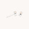 Birthstone Earrings - October Opal Birthstone Earrings in Solid White Gold - Stud Earrings - Astrid &amp; Miyu