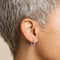 Charm Compatible Hoops - Essential Crystal Small Hoops in Silver - Hoop Earrings - Astrid &amp; Miyu