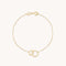 Orbit Topaz Bracelet in Solid Gold