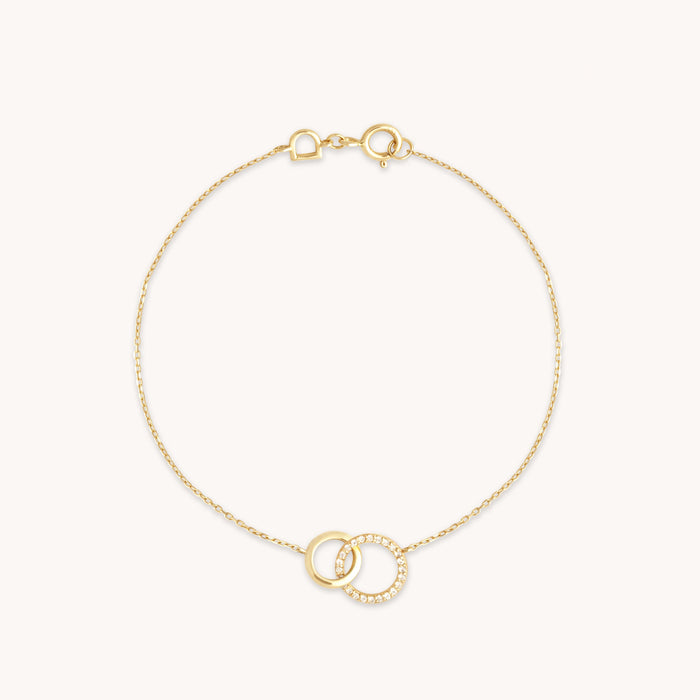 Orbit Topaz Bracelet in Solid Gold