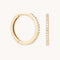 Topaz 12mm Hoops in Solid Gold
