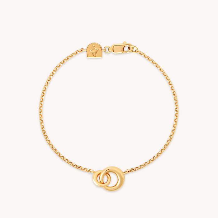 Dome Link Bracelet in Gold