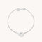 Dome Link Bracelet in Silver