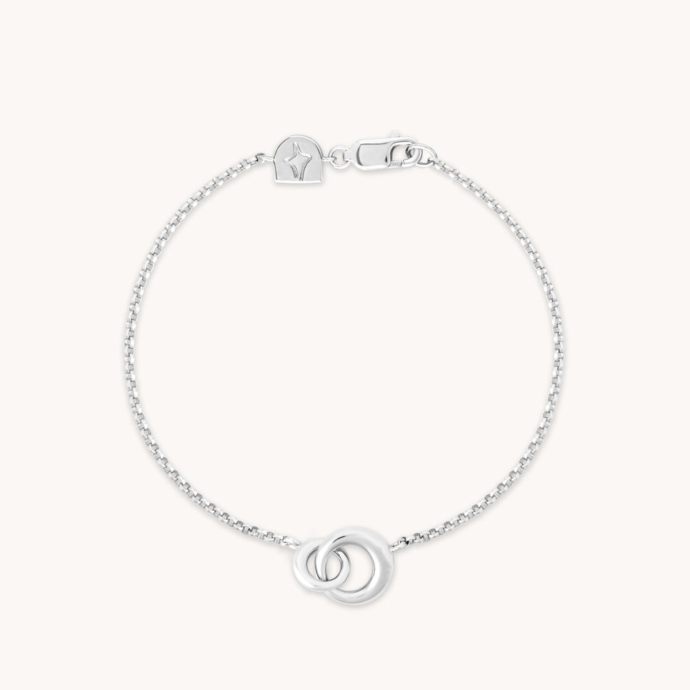 Dome Link Bracelet in Silver