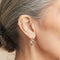 Mini Illusion Crystal Ear Cuff in Silver