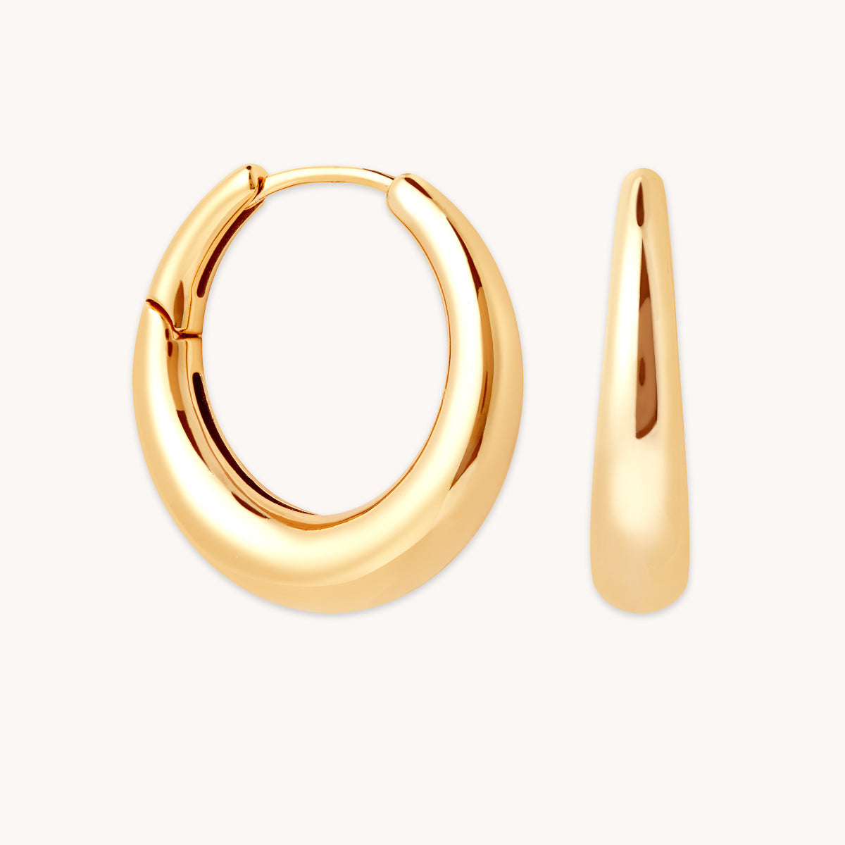 Dome Gold Hoops | Astrid & Miyu Earrings