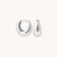 Dome Huggies in Silver