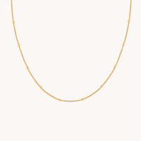 Essential Beaded Chain Necklace in Gold