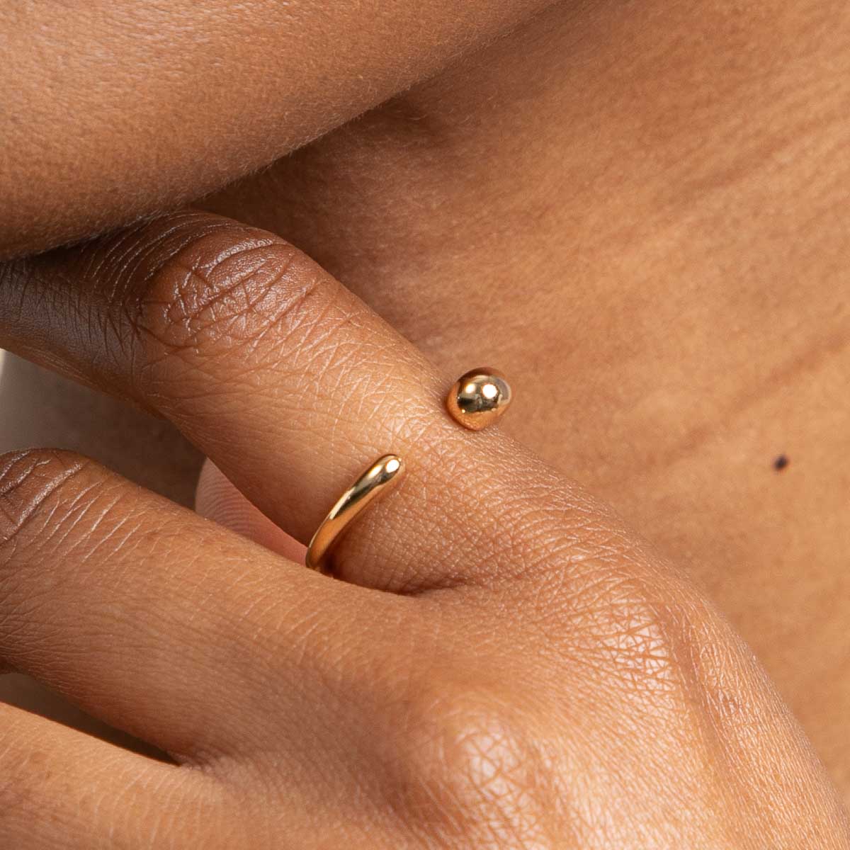 Molten Open Ring in Gold