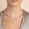 Tranquility Pearl Beaded Necklace in Gold