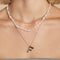 Initial Pendant Necklaces - F Initial Bold Pendant Necklace in Silver - Pendant Necklace - Astrid &amp; Miyu