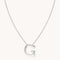 Initial Pendant Necklaces - G Initial Bold Pendant Necklace in Silver - Pendant Necklace - Astrid &amp; Miyu