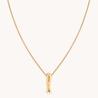 I Initial Bold Pendant Necklace in Gold