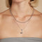 Necklaces & Bracelets - J Initial Bold Pendant Necklace in Silver - Pendant Necklace - Astrid &amp; Miyu