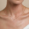 18k Gold Plated Jewellery - J Initial Pavé Pendant Necklace in Gold - Pendant Necklace - Astrid &amp; Miyu