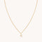 18k Gold Plated Jewellery - K Initial Pavé Pendant Necklace in Gold - Pendant Necklace - Astrid &amp; Miyu