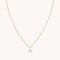 18k Gold Plated Jewellery - N Initial Pavé Pendant Necklace in Gold - Pendant Necklace - Astrid &amp; Miyu