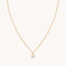 18k Gold Plated Jewellery - S Initial Pavé Pendant Necklace in Gold - Pendant Necklace - Astrid &amp; Miyu
