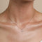 18k Gold Plated Jewellery - W Initial Pavé Pendant Necklace in Gold - Pendant Necklace - Astrid &amp; Miyu