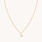 18k Gold Plated Jewellery - W Initial Pavé Pendant Necklace in Gold - Pendant Necklace - Astrid &amp; Miyu