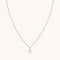 18k Gold Plated Jewellery - X Initial Pavé Pendant Necklace in Gold - Pendant Necklace - Astrid &amp; Miyu