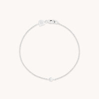 Essential Crystal Charm Bracelet in Silver