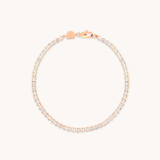 Gleam Bold Tennis Chain Bracelet in Rose Gold