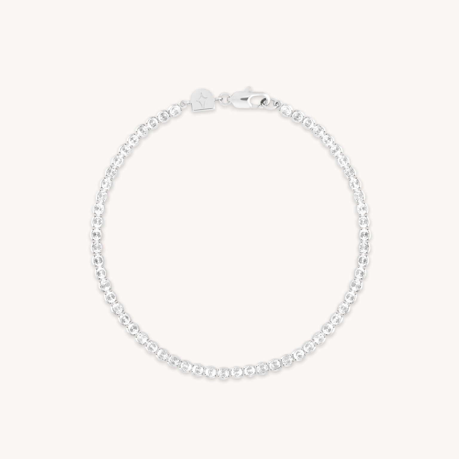 Gleam Bold Tennis Chain Bracelet in Silver