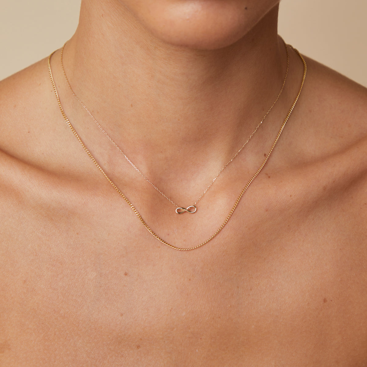 Bold Miyu Story Chain Necklace in Solid Gold-Astrid &amp; Miyu