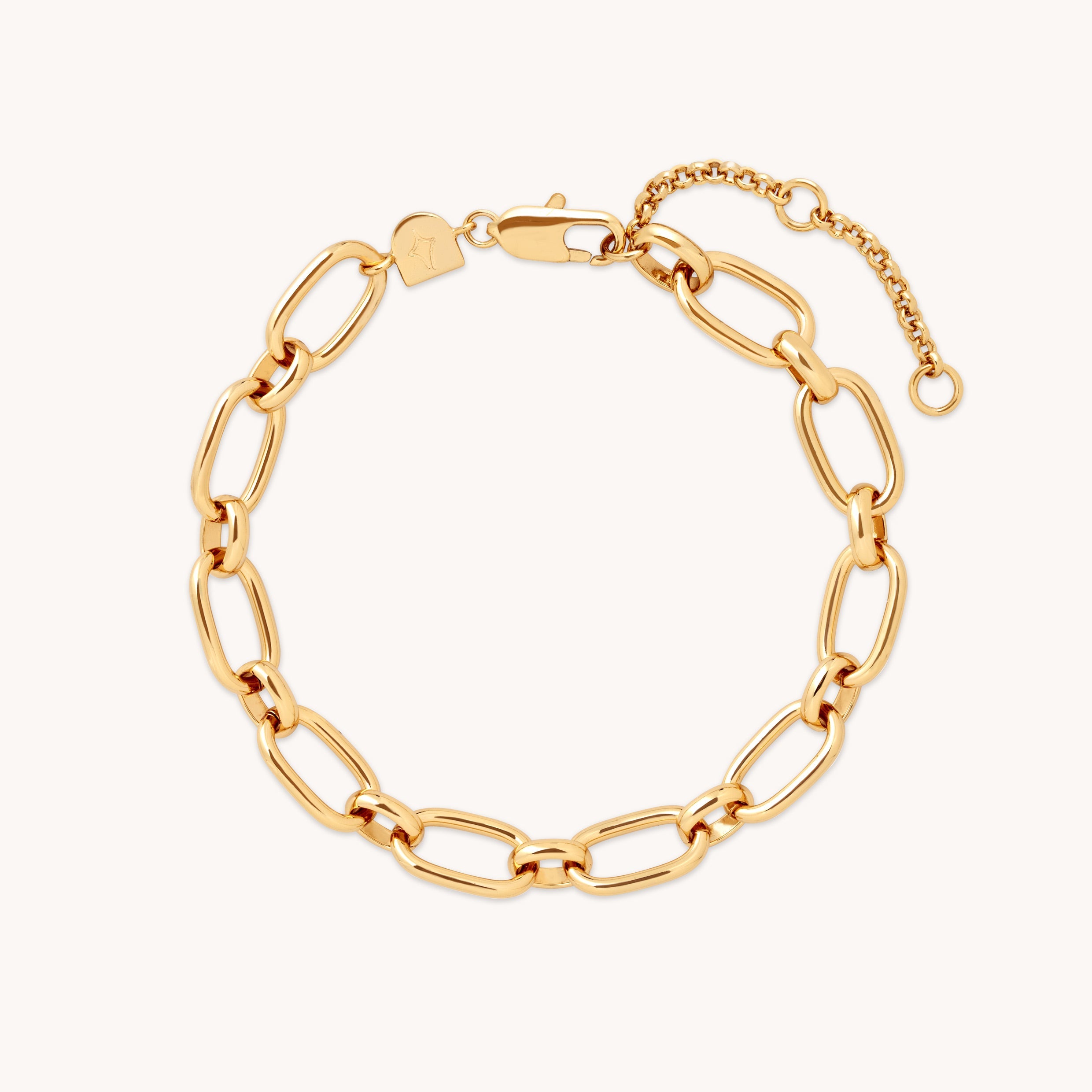 Open Link Chain Bracelet in Gold