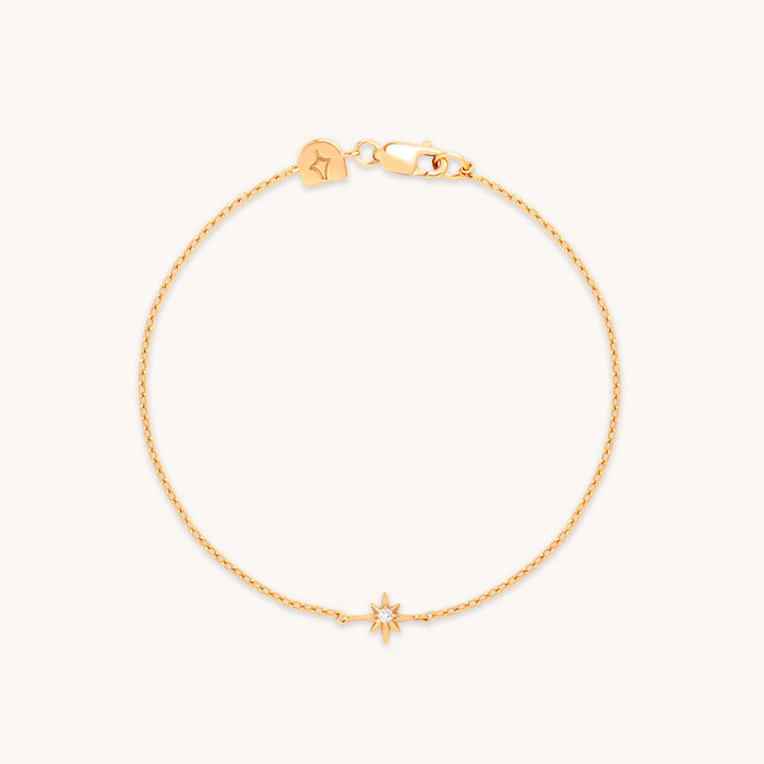 Shooting Star Pendant Bracelet in Gold