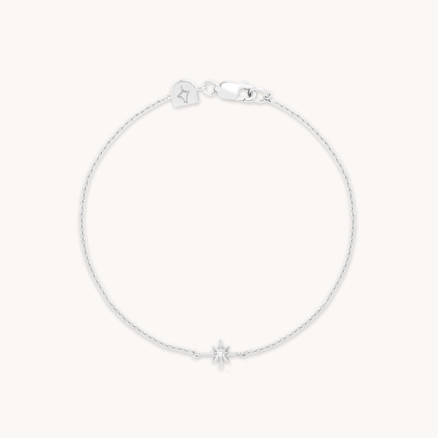 Shooting Star Pendant Bracelet in Silver